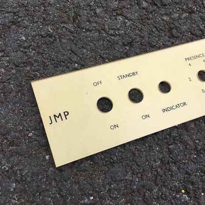 New Reproduction Plexi front panel for Marshall JMP Head 1967-69