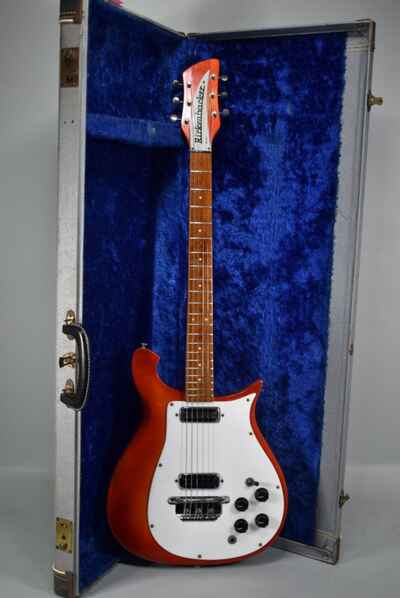 1965 Rickenbacker 450 Fireglo Finish Electric Guitar w / OHSC