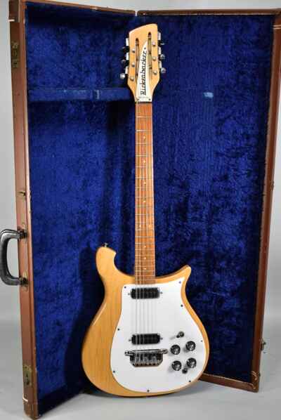 1980 Rickenbacker 450 / 12 Mapleglo Finish 12 String Electric Guitar w / HSC
