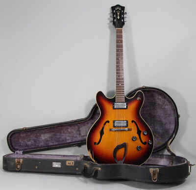1966 Guild Starfire IV Sunburst Finish Vintage Electric Guitar w / OHSC