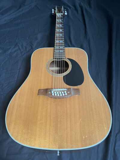 Vintage MIJ Crestline 12-String Acoustic Guitar