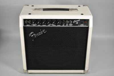 1987-90 Fender Champ 12 12w 1x12" White Snake Skin Guitar Combo Amplifier