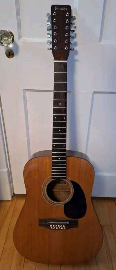 Vintage 1970s Hohner Model HG12 Acoustic 12 String Guitar Read Description