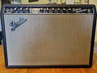 Fender Deluxe Reverb 2-Channel 22-Watt 1x12" Amp 1963-67 Black Panel