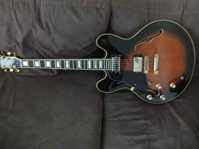 Left Handed 1982 Washburn HB-35 MIJ Guitar Seymour Duncan SH-1 Pickups