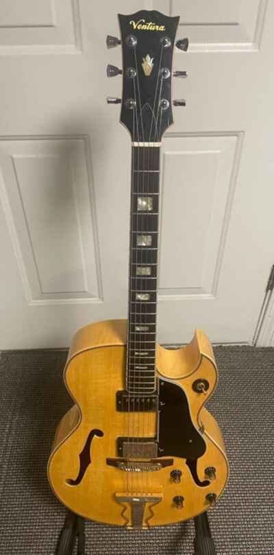 1970s Ventura ES-175 Natural Lawsuit era guitar Gibson 57 classic pickups