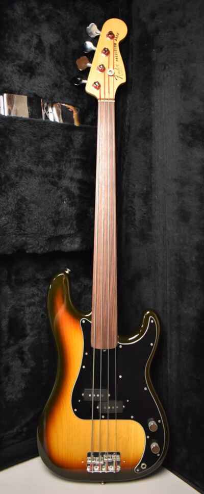 1979 Fender Precision Bass Fretless Sunburst w / HSC