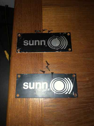 VINTAGE SUNN PA SPEAKER CABINET Amp Logo Badge 60??s 70s