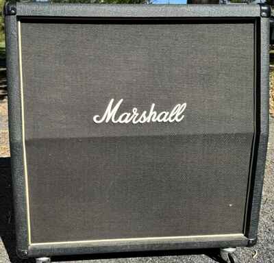 1980s Marshall 1961A 150 Watt 2x12 Guitar Speaker Cabinet 212 Cab Angled