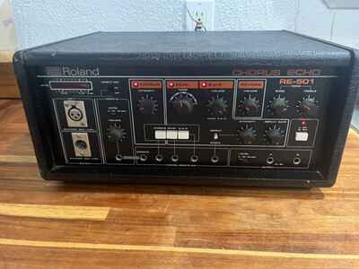 1980s Roland RE-501 Chorus Echo Black, semi tested