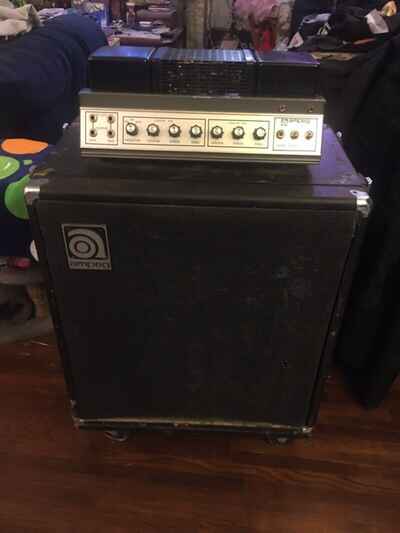 1971 Ampeg B-15 S Flip-Top Bass Amp Tube  / STOCK / ALTEC 421A / COVER