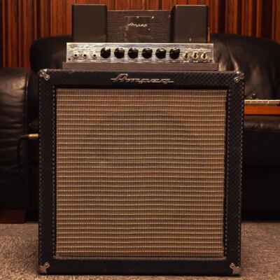 1965 Ampeg B-15-N Portaflex Classic Tube Bass Combo Amp w /  Blue Check Tolex