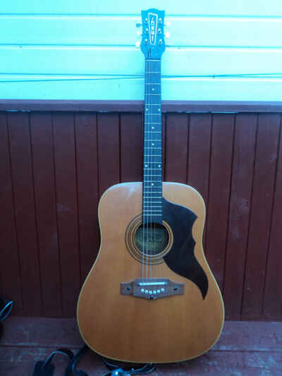 Vintage EKO Chitarra Originale Ranger 6 Acoustic Guitar with Case