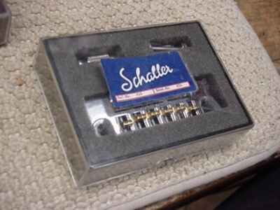 NOSVintage 1970??s 80??s Schaller 455 Wraparound Adj. Guitar Bridge Germany in box