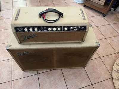 Fender Bassman 6G6-B Brownface 50-Watt 2x12" Piggyback Guitar Amp 1963-1964