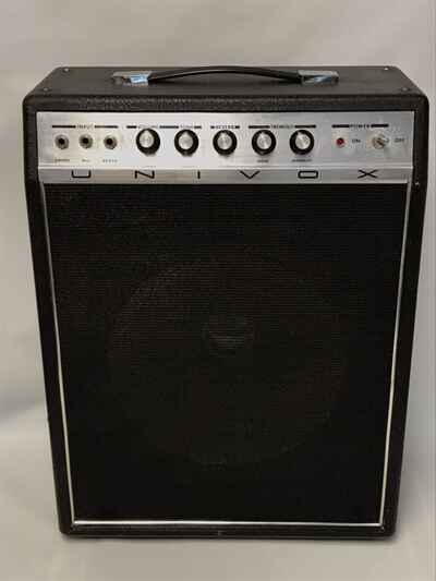 Very Clean 70s Vintage Univox U65RN Solid State Combo Amp  w Reverb & Tremolo