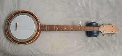 Vintage 5 String Banjo Project Nice English Style Pot, Good Parts  Neck Issues