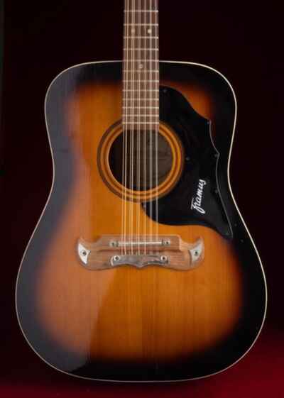 Vintage Framus 12-String Acoustic Guitar - Texan 5 / 296 Shade Top, West Germany