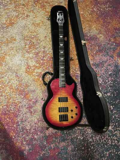 1992 GIBSON LES PAUL EB2 DELUXE BASS GUITAR, CHERRYBURST,