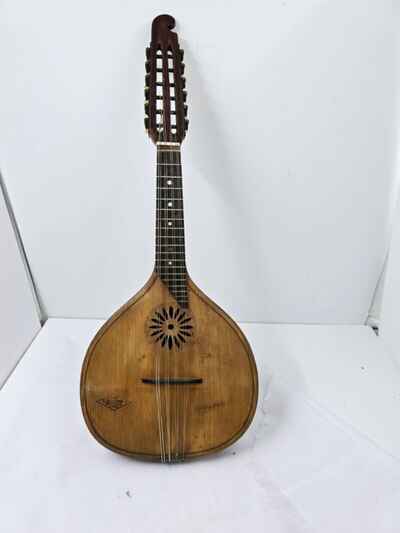 Antique Italian 12 String Mandolin B. Garozzoman Genova Italy