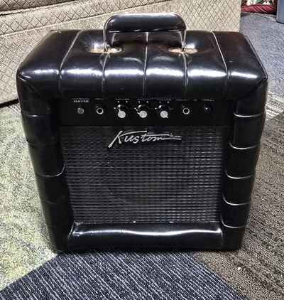 Vintage Kustom TR12L Tuck and Roll Practice Amp Black , Needs TLC