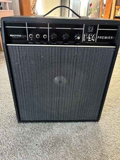 100% ORIGINAL 1960S / 70s Multivox Premier P-54 Combo Guitar Amplifier USA