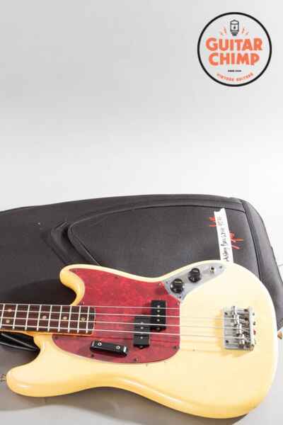 1977 Fender Mustang Bass Olympic White