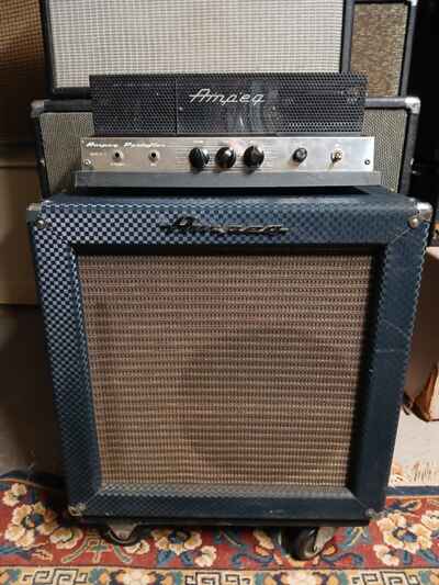 1965 Ampeg SB-12 Portaflex 2-Channel 25-Watt 1x12" Fliptop Combo Blue Diamond