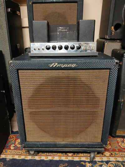 1964 Ampeg B-18N Portaflex 2-Channel 50-Watt 1x18" Fliptop Bass Combo Serviced