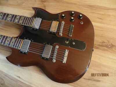 1978 Gibson EDS-1275 Double-Neck Walnut Electric Guitar w /  Original Case