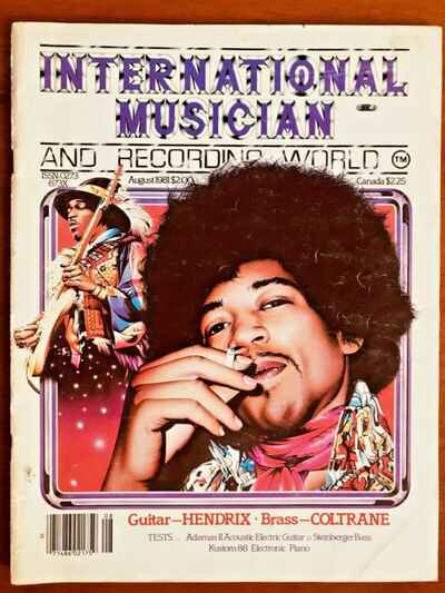 International Musician and Recording World: Jimi Hendrix, John Coltrane Aug 1981