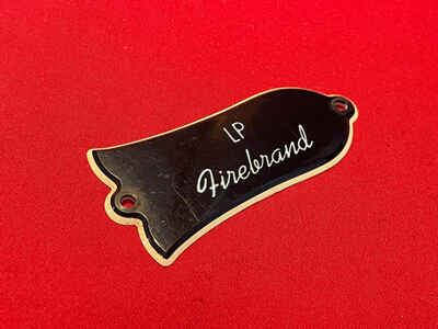 Vintage 1979 USA Gibson Les Paul Guitar Truss Rod Cover LP Firebrand 1980 1981