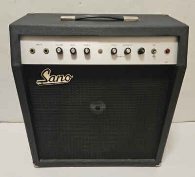 Vintage 1970s Sano GS-15 1x12 Speaker  Tube Guitar Amplifier Tremelo Pedal