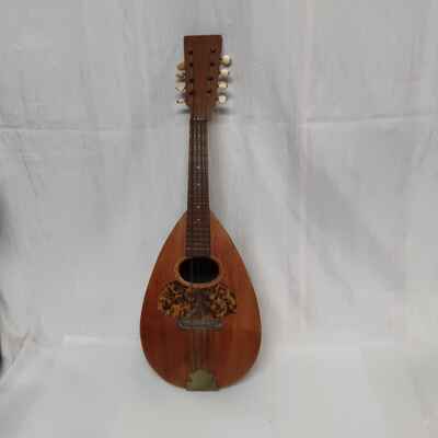 WOW!! Melon Bowl Back Mandolin Ornate Wooden Musical String Instrument Lute!!