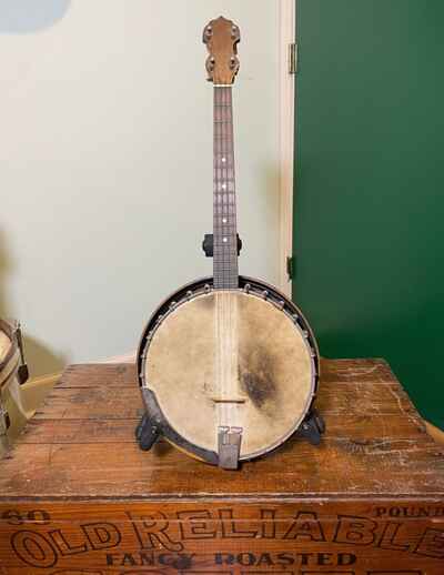 Vintage 1922 Vega Style N 4-String Tenor Banjo w /  OHSC