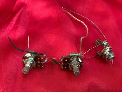 Apollo Teisco Bass Guitar Wiring Harness Pots Jack Vintage Parts