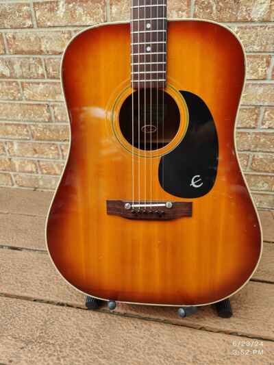 1972 Epiphone Ft-145 Texan Acoustic Guitar