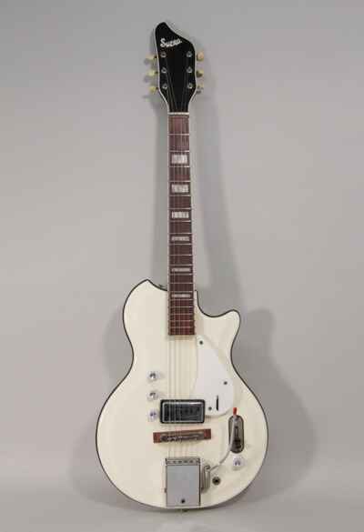 1965 Supro Holiday Res-O-Glass White Finish Vintage Electric Guitar