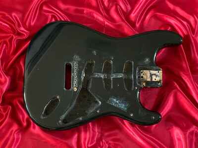 1974 USA Fender Stratocaster Guitar Body Project Black 3 Bolt