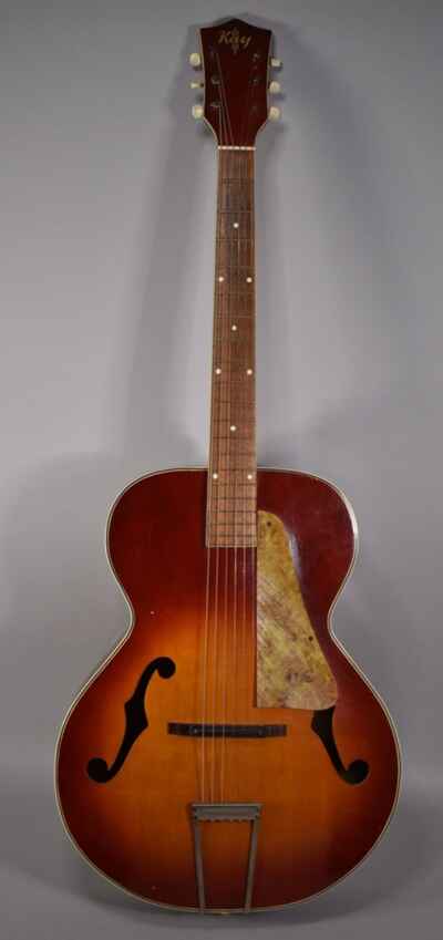1950s Kay Archtop Sunburst Finish Acoustic Guitar