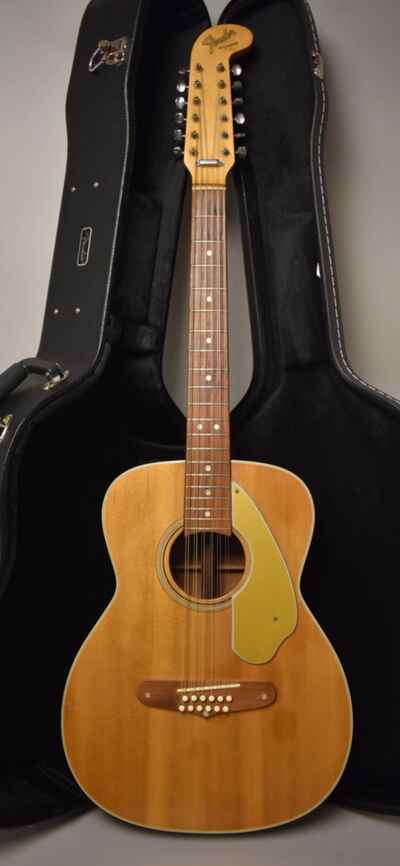 1965 Fender Villager 12-String Acoustic Natural w / HSC