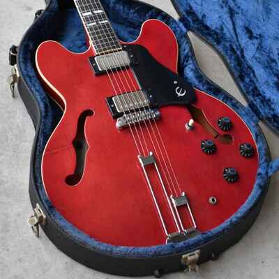 1975 Epiphone Riviera Cherry, Made in Japan Matsumoku Factory, Blue Label, MIJ