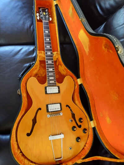 1969 Gibson ES 335 Guitar Blonde Finish with a Trapeze Tailpiece