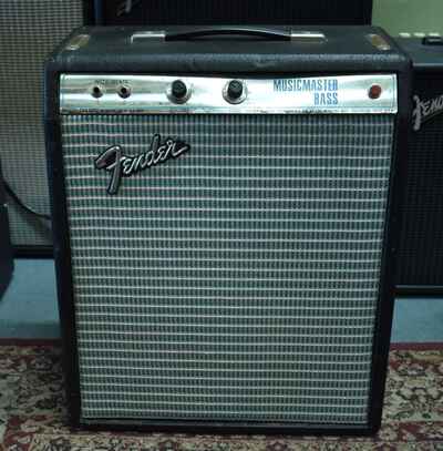 1973 Fender Musicmaster Bass CFA-7010 Silverface 1x12" Combo Amplifier