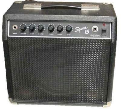 Fender Squier 15w Guitar Practice Amp 1 x 8?? speaker ?? Vintage 1980s