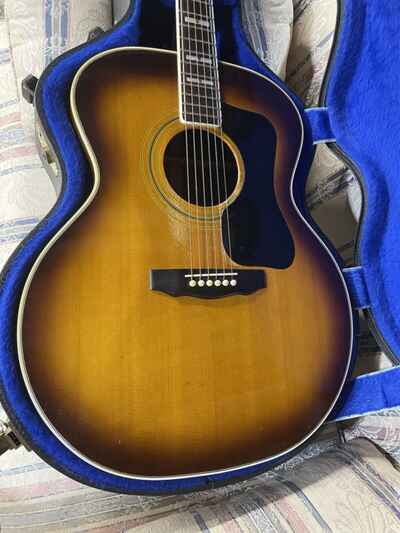 1978 guild f50 guitar In Hard To Find Sunburst Finish