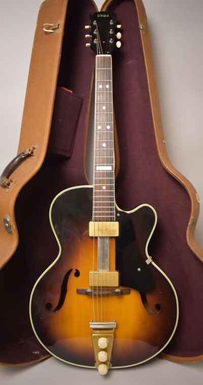 1950s Vega Odell E-202 Duo-Tron Archtop Sunburst w / OHSC