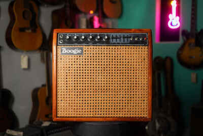 1976 Mesa Boogie MK I 100w 1x12" EV Black Shadow Wood Wicker Cab