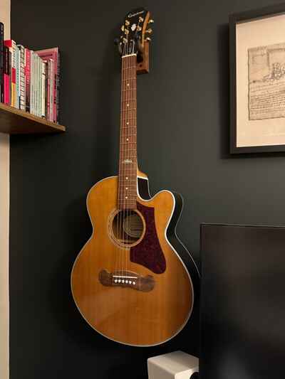 Epiphone J-200 EC Studio Parlor Electro Acoustic Guitar Vintage Natural