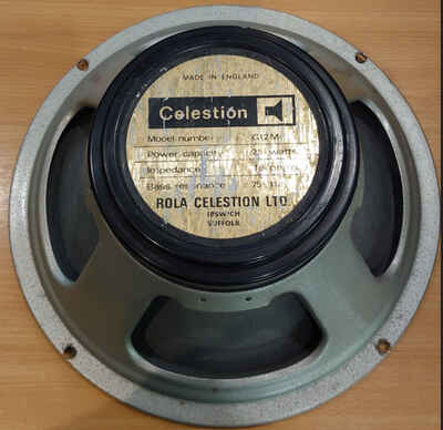 Celestion G12M Blackback 25W 16 Ohms 1978 DL19 12 Inch Genuine Speaker Driver